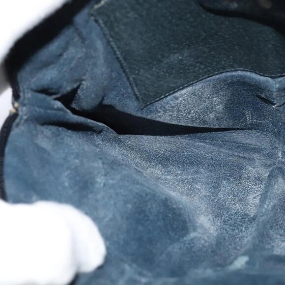 GUCCI GG Supreme Sherry Line Shoulder Bag PVC Navy Gold 904 02 047 Auth SW846 - Picture 13 of 16